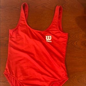 Red Wilson  body suit